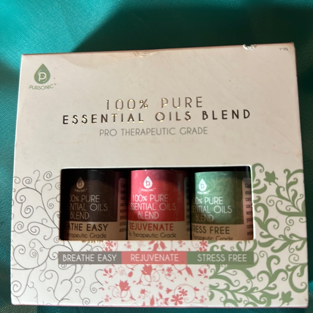 100% pure essential oils blend bergamot clary sage eucalyptus therapeutic grade